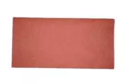 Serviette 40x40 3c 1/8 Corail (saumon)